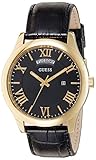 Guess Herren Analog Quarz Uhr mit Leder Armband W0792G4