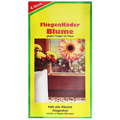 COM-FOUR® 8x Fliegenköder in Blumenform, Fensteraufkleber - 2