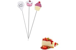 YEENANO Tester per Torta,3 Pezzi Tester per Torta in Acciaio Inossidabile,Ago per Test Torta riutilizzabile,Tester per Torte da Forno,Casa Strumenti da Forno per Pasticceria Muffin Pane Spiedo Torte
