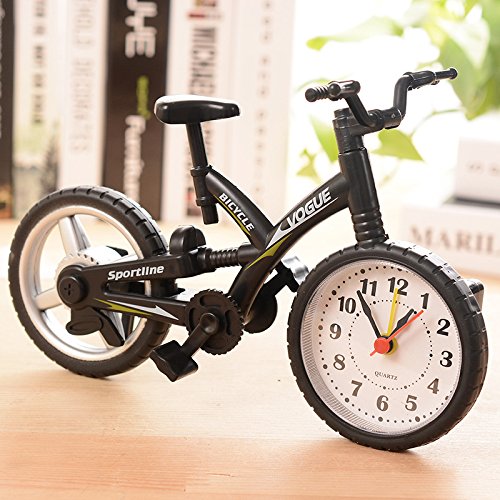 Preisvergleich Produktbild ALARM CLCOK Home Modische Einzelne Funktionen Alarm Alarm Schwingungsdämpfer Mountainbike Modell Kleine Alarm Schreibtisch Uhren Schmuck Kinder Cartoon , Alarm Rot