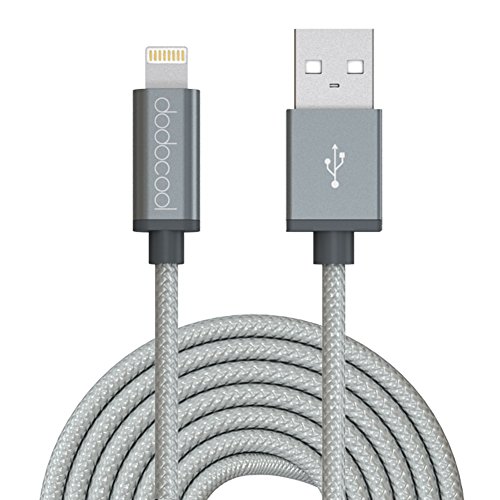dodocool Lightning Kabel [Apple MFi zertifiziert] 8 pin Applekabel Datenkabel Verbindungskabel USB Kabel Syncing kabel für iPhone iPad ipod 10ft / 3m Weltraum Grau