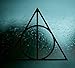 Price comparison product image Harry Potter Vinyl Car Window Decal Deathly Hallows Symbol Sticker Magic (Black)