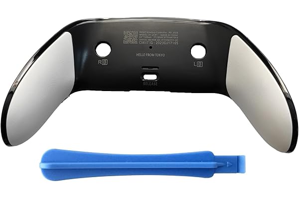 Hzxkqmil Ersättning Baksida Dekorativt Skal för PS5 DualSense Edge-kontroll | Bakklippsskal Ersättningsskal Snäppfast Hölje med Mjukt Gummigrepp Halkskydd DIY Baksida för PS5 Edge-kontroller