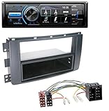 Einbauset besteht aus: JVC KD-X561DBT - MP3-Autoradio mit Bluetooth / DAB / USB / iPod / AUX-IN; Radioblende (schwarz); Adapterkabel ISO fahrzeugspezifisch (Strom / Lautsprecher)