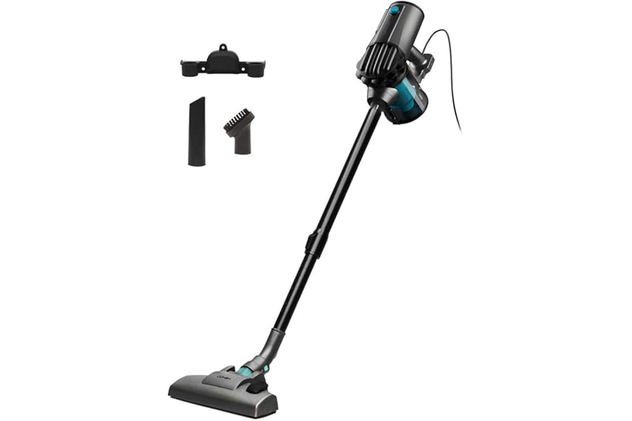 Cecotec Conga Thunderbrush 560 Vertical Vacuum Cleaner, 2 in 1, 600 W, Cyclonic Technology, High Efficiency Filter, 6 m Action Radio, Low Consumption, Includes 2 Accessories