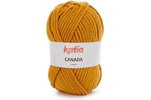Lanas Katia Canada Ovillo de Color Mostaza Cod. 31