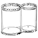 Circular Clear Acrylic Cotton Ball Cotton Swabs Holder Makeup Organizer