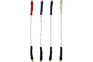 THAKKER HLW-50S 5N-OFC - Juego de Cables de Cabeza | Hilos de Plata Pura (5N-Plata: 99,999%) | Aislamiento de teflón | 50mm de Longitud