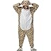 Produktbild Aivtalk Unisex Schlafanzug Für Erwachsene Korallen Samt Tier Nachtwäsche Cartoon Einteiler Pyjamas Herren & Damen Cosplay Kostüme Tierkostüme Sleepwear Asiatische Größe X - Leopard-Bär