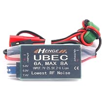3A ubec entrada 7V-25.5V 2-6S Lipo Mudar Modo de saída bec para rc