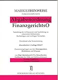 Image de ABGABENORDNUNG/AO, FINANZGERICHTSORDNUNG/FGO. Markierhinweise/Fussgängerpunkte Nr. 951: *** DIE NEU