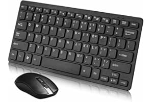 MAXDIGI Wireless Bluetooth Keyboard and Mouse Combo Set 2.4 GHz Portable Keyboard for iOS iPad Pro, iPad Air, iPad Mini, Mac, Windows, Android Tablets PC Smartphone Samsung Galaxy Xiaomi Huawei Lenovo (Black)