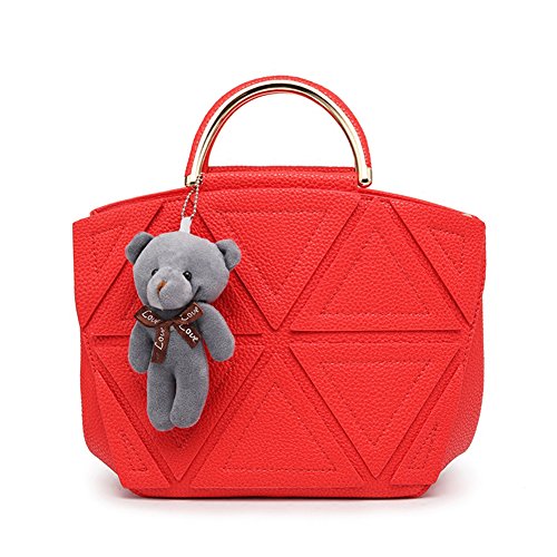 Preisvergleich Produktbild 2018 Neue Rote Frühling Und Sommer Umhängetasche Messenger Bag Reiseeinkaufstasche,Red-OneSize