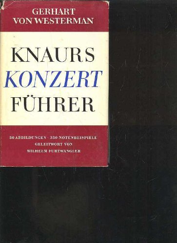 von Westerman Knaurs Konzert Führer, 518 Seiten, Bücherbund
