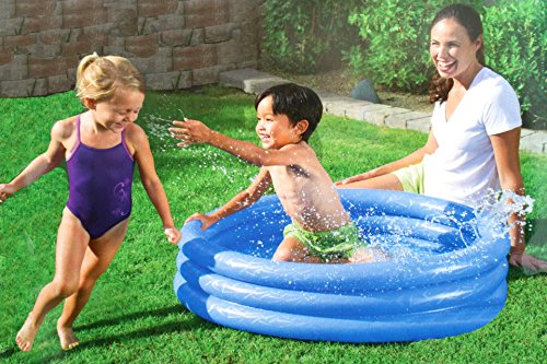 BESTWAY Planschbecken 3 Ring blau Kinder Baby Pool 122×25 cm - 4