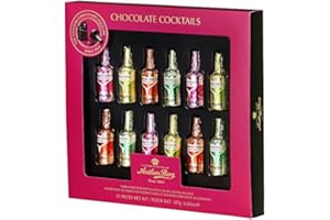 BESQUARED Anthon Berg, 12 bottiglie di liquori al cioccolato, 187 g di cioccolato fondente con ripieni liquidi per cocktail (cocktail)