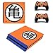 Produktbild Playstation 4 Slim + 2 Controller Aufkleber Schutzfolien Set - Dragonball (1) /PS4 S