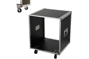 ECUTEE Rack para servidores de 19 pulgadas, para CPU y PC, con ruedas, para sala de servidores, oficina, 500 x 500 x 530 mm
