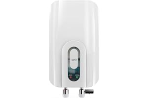 GM Fogo 3 LTR 3000 Watt Instant Water Heater Advanced 3 Level Safety with Stainless Steel Tank & Compact Design 6.5 Bar Pressure for High Rise Building Suitable for Kitchen & Bathroom White