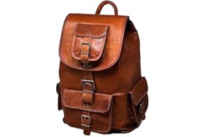 Jaald 46 Cm Sac À Dos D’Épauleen Cuir pour Ordinateur Imperméabe Rucksack Daypack Voyage Cabine Grand Cadeau Homme Et Femme Leather Laptop Backpack