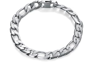 VICEROY JEWELS Viceroy Pulsera de Hombre Air de Acero y diseño Cadena con Textura