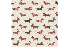 SERVIETTEN TIERE 20 Servietten Weihnachtsdackel | Hund | Dackel Winter | Weihnachten | Tischdeko 33x33cm