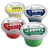 Complete Care Shop Coloured Resistant Therapy Putty - Set of 4 x 57 Gram (2 Ounce) Tubs