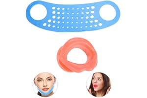 WYTINO Cintura snellente per il lifting del viso V-Line e Bocca Muscolare Tightener, Antirughe Riduttore per doppio mento in silicone Trainer per labbra Lip Ginnico Maschera viso snellente per Donne