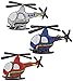 Produktbild Unbekannt 3 TLG. Set: Bügelbilder - Helikopter / Flugzeug - 6,5 cm * 4,3 cm - Aufnäher Applikation - Kinder Jungen - Flugzeuge / Reise - Flugreise Hubschrauber - Fliege