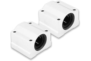 ZUNATE Linearkugellager Gleitblock,2 stücke SC20UU 20mm CNC Linearkugellager Gleitblockbuchse,54mm Länge,50mm Breite,40mm Höhe,20mm Innendurchmesser,Aluminiumlegierung geschlossener linearer Lagerschieber