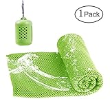 Das 100 cm x 30 cm große Handtuch ist ein perfekter Nackenkühler, kühlender Schal, kalter Bandana und Stirnband etc. Außerdem ist es für viele Situationen einsetzbar, wie zum Beispiel Sport (Laufen, Trekking, Golfen, Gartenarbeit, Fischen, Basketball); Für gesundheitliche Zwecke anwendbar (Fieber oder Kopfschmerzen, Hitzeschlag-Prävention, Sonnenschutz etc.); Für das alltägliche Leben geeignet (als kühlendes Tuch zwischen Mutter und Baby, Kochen, Grillen)