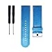 Produktbild JAGENIE Uhrenarmband aus PU-Leder für Garmin Descent Mk1 Fenix5X Fenix3 HR D2 Bravo, blau, Band Wide: 2.6cm / Band Length: 12cm; 8.5cm