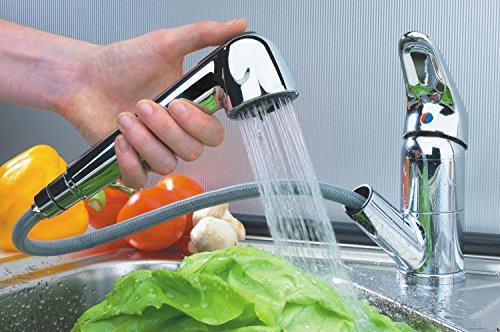 ADOB Niederdruck Spültischarmatur mit herausziehbarer Geschirrbrause, verchromt, 39517 - 2