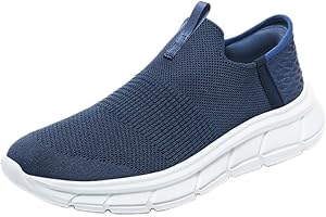 BibHoly Slip on Sneakers Women, Comfort Lightweight Women's Walking Shoes, Hands-Free Casual Slip on Trainers, Breathable Mesh Gym Running Shoes for Ladies