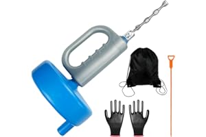 VEITEIBE 13m Pipe Cleaning Spiral, Spirale Abfluss Rohrreinigung Einstellbar, Rohrreinigungsmaschine, Rohrreinigungswerkzeug, für Badezimmer, Küchenspüle, Pipeline