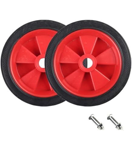 Lot De 2 Roues De Remplacement Pour Compresseur D'air 5 Ou 6 Pouces - Roulettes Antidérapantes, Absorbtion Chocs, Vis Incluses