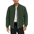 Blaq Ash Men's Lightweight Quilted Puffer Coat, Warm Winter Jacket for Trendy Fashion, Zipper, Spring and Fall