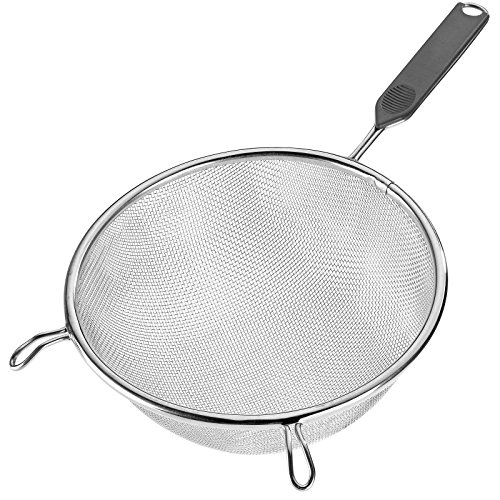 Westmark Haushaltssieb, Durchmesser: 20 cm, Rostfreier Edelstahl/Kunststoff, Traditionell, Silber/Schwarz, 12852270 - 2