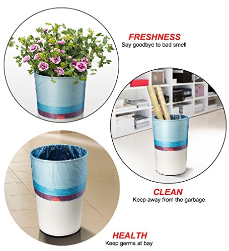 AckMond 25 Liter Haushalts und Büro Zugband Kordelzug Müllbeutel Säcke Abfallsäcke, 100 Stück - 4