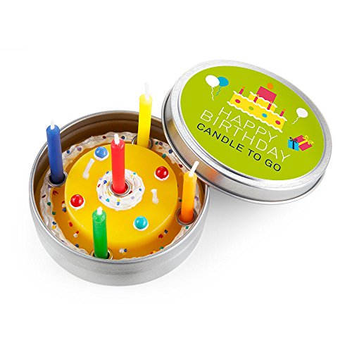 Donkey Kerze in Blechdeckeldose, Happy Birthday, 220451