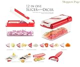 Shoppers Page Alice 12in1 Multipurpose Chopper Dicer Slicer - Vegetable and Fruit Chopper, Slicer, Cutter, Grater, Peeler for salads (color may vary) RS.485 (63.00% Off) - Amazon