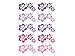 Wandtattooshop – 30 Hibiscus Flowers in the Mix – 5 – 10 cm H1 M10) -