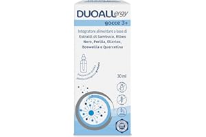 GPP | DUOALLERGY® GOCCE 3+, Integratore Alimentare Bambini 3+, Sambuco, Ribes Nero, Perilla, Elicriso, Boswellia, Quercetina, Supporta la Prevenzione e il Trattamento delle Allergie-Flacone 30ml