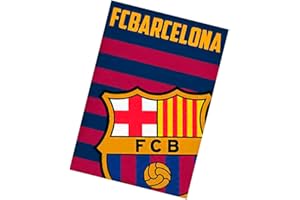 JYC CREATIVE Manta de Barcelona Equipo de Fútbol 160x130cm, Equipación Fútbol Barcelona, Regalo Barcelona, Accesorios del Barcelona, (Manta, 160X130 cm)