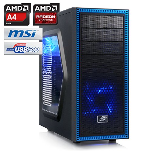 CSL Modding-Kit 703 – AMD A4-5300 APU 2x 3400MHz, 4GB RAM, Radeon HD 7480D, GigLAN, 7.1 Sound, USB 3.1 - 2
