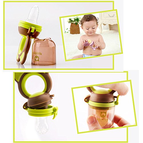 Best Born Hochwertiger BPA Freier Sicherer Fruchtsauger frische Nahrungsmittelzufuhr – BPA frei(Green) - 2