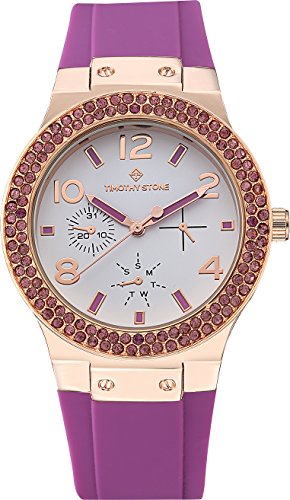 Reloj Unisex Mixto para Adulto Timothy, Piedra, F-034-RGPR