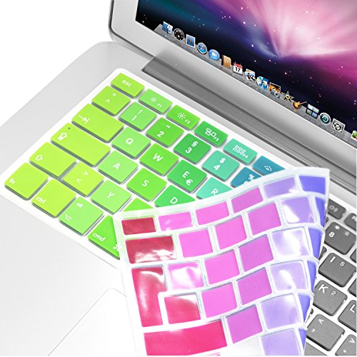 Preisvergleich Produktbild Incutex QWERTZ Silikon Tastaturschutz Tastenschutz Kratzschutz geeignet für MacBook (deutsche Tastenfolge) Bunt