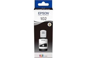 Epson C13T03R140 Negro Cartuchos de Tinta Original Pack Of 1 Válido para Epson Ecotank ET-2700/ ET-2750/ ET-3700/ ET-3750/ ET-4750, Ya Disponible en Amazon Dash Replenishment, Normal