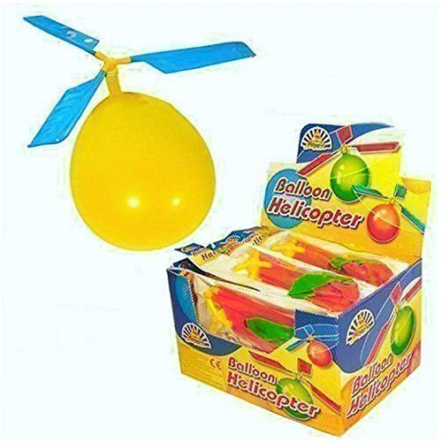 Childrens Kids Balloon Helicopter Flying Kit Party Bag Filler Indoor Outdoor Toy Childrens Kids Balloon Helicopter Flying Kit Party Bag Filler Indoor Outdoor Toy